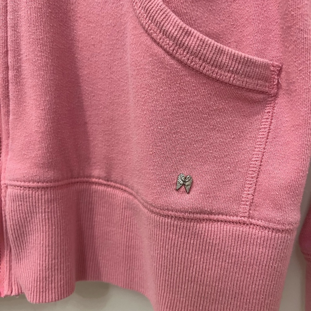 Victoria’s Secret Zip Up Hoodie - Love VS Pink Zip Up Lightweight Jacket sz LG - Picture 2 of 9